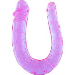 SEVEN CREATIONS - PENIS WITH TWO FLEXIBLE JELLY HEADS